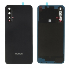 Huawei Honor 20 aizmugurējais baterijas vāciņš melns (Midnight Black) (lietots grade C, oriģināls)