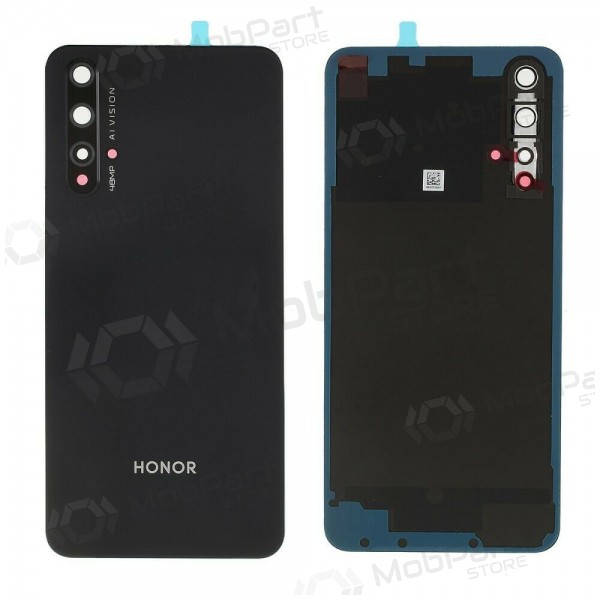 Huawei Honor 20 aizmugurējais baterijas vāciņš melns (Midnight Black) (lietots grade B, oriģināls)
