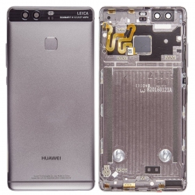 Huawei P9 aizmugurējais baterijas vāciņš pelēks (Titanium Grey) (lietots grade C, oriģināls)