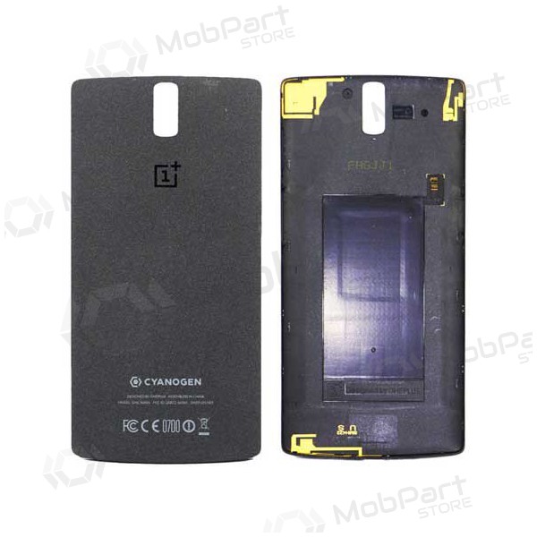 OnePlus One aizmugurējais baterijas vāciņš (melns) (lietots grade B, oriģināls)