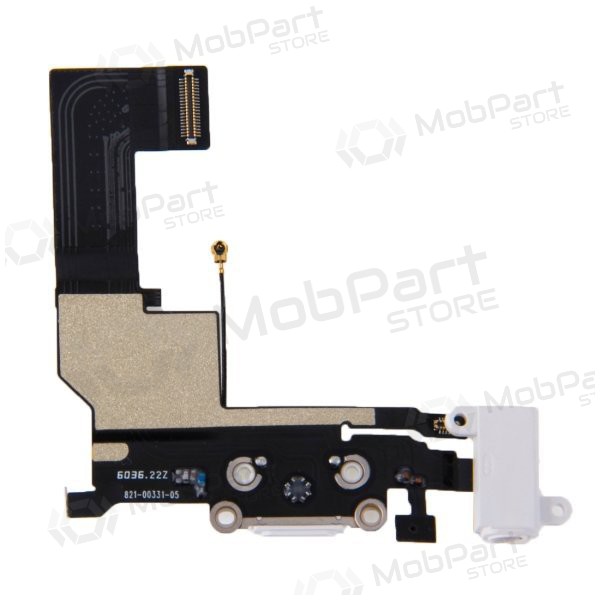 Apple iPhone SE uzlādes ligzda un mikrofona šleife (balta)