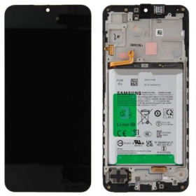 Samsung Galaxy A16 5G ekrāns (melns) (ar rāmīti un baterija) (oriģināls)