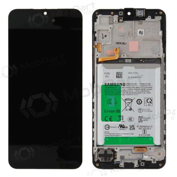 Samsung Galaxy A16 5G ekrāns (melns) (ar rāmīti un baterija) (oriģināls) Samsung Galaxy A16 5G ekrāns (melns) (ar rāmīti un baterija) (oriģināls)