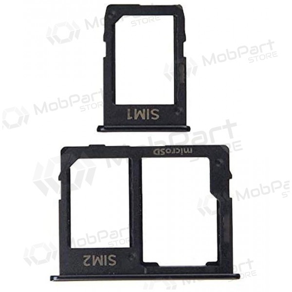 Samsung J415 Galaxy J4+ 2018 SIM kartes turētājs (2gab) (melns) Samsung J415 Galaxy J4+ 2018 SIM kartes turētājs (2gab) (melns)