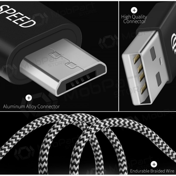 USB kabelis Dux Ducis K-ONE microUSB FastCharging 1.0m