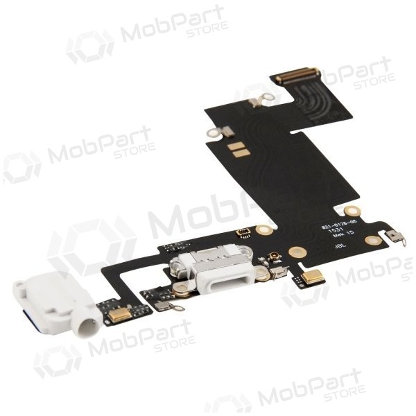 Apple iPhone 6S Plus uzlādes ligzda un mikrofona šleife (balta)