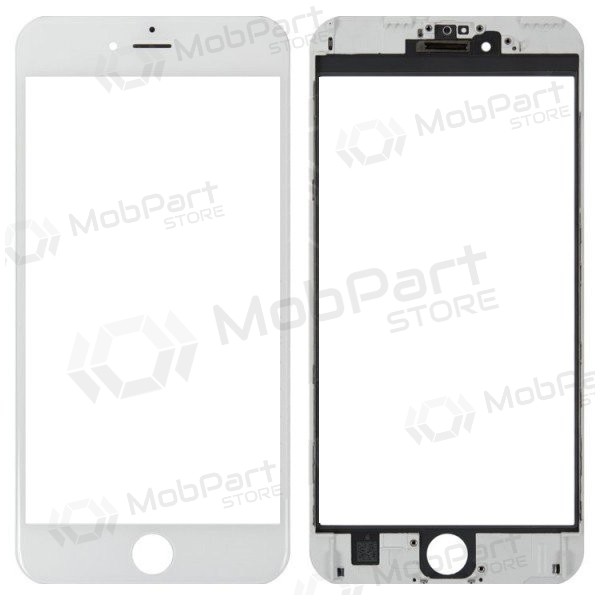 Apple iPhone 6 Plus Ekrāna stikliņš ar rāmīti (balts) (for screen refurbishing) - Premium Apple iPhone 6 Plus Ekrāna stikliņš ar rāmīti (balts) (for screen refurbishing) - Premium