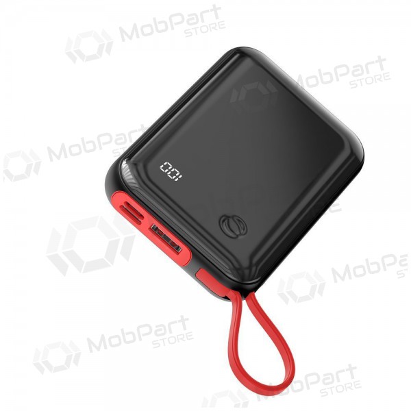 Ārējā baterija Power Bank Baseus Mini S USB + USB Type C + Lightning 3A 10000mAh melna PPXF-E01 Ārējā baterija Power Bank Baseus Mini S USB + USB Type C + Lightning 3A 10000mAh melna PPXF-E01