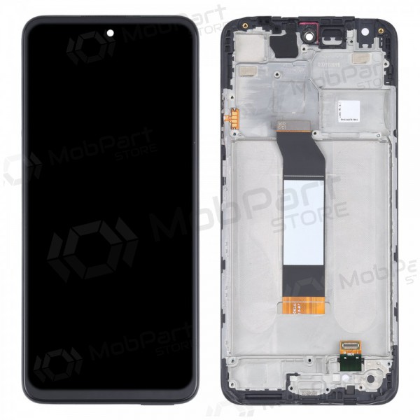 Xiaomi Redmi Note 10 5G / Redmi Note 10T 5G / Poco M3 Pro 5G ekrāns (melns) (ar rāmīti) - Premium