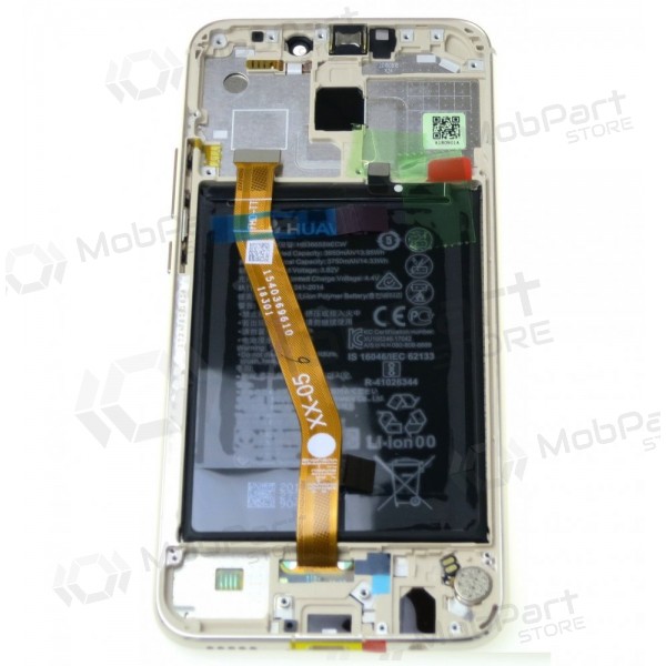 Huawei Mate 20 Lite ekrāns (zelta) (ar rāmīti un baterija) (service pack) (oriģināls)