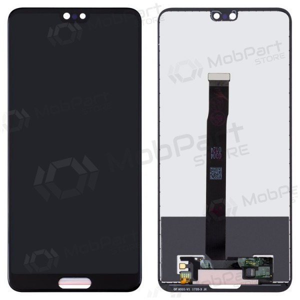 Huawei P20 LCD ekrāns / displejs ar skārienjutīgo stikliņu (melns)