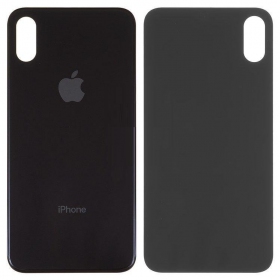 Apple iPhone XS aizmugurējais baterijas vāciņš pelēks (space grey) (bigger hole for camera)