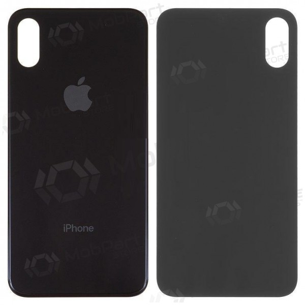 Apple iPhone XS aizmugurējais baterijas vāciņš pelēks (space grey) (bigger hole for camera)