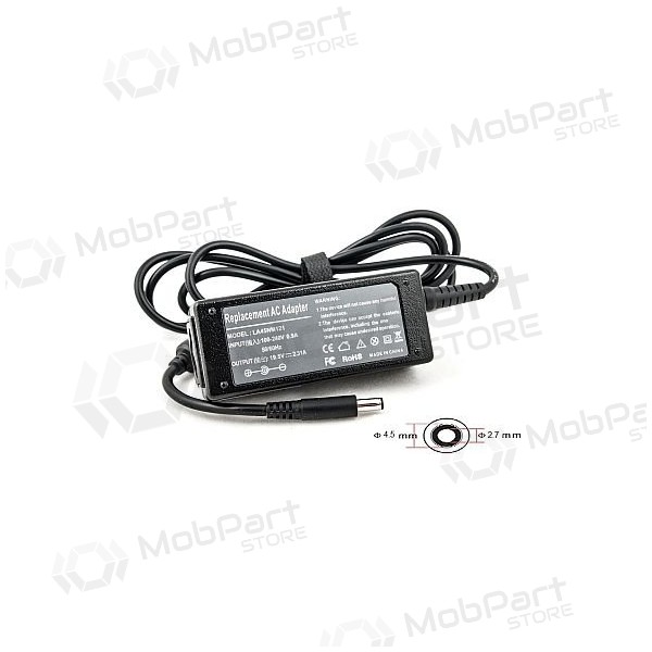 DELL 45W:19.5V,2.31A klēpjdatora lādētājs DELL 45W:19.5V,2.31A klēpjdatora lādētājs