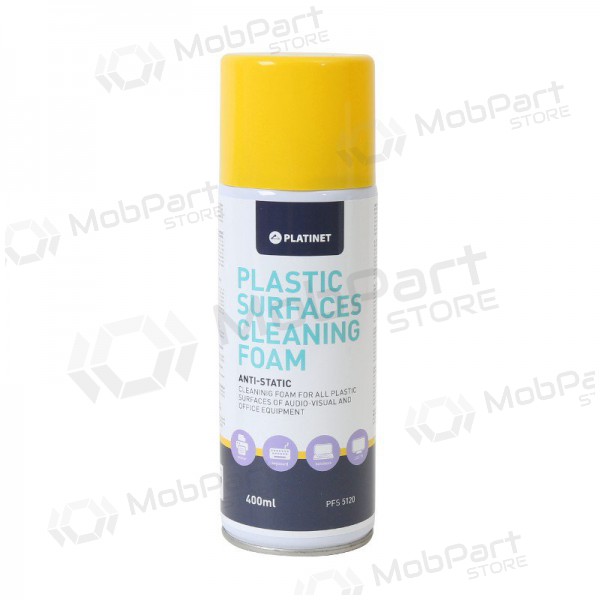 Tīrīšanas putas PLATINET paredzēts plastikiniams paviršiams (400ml)