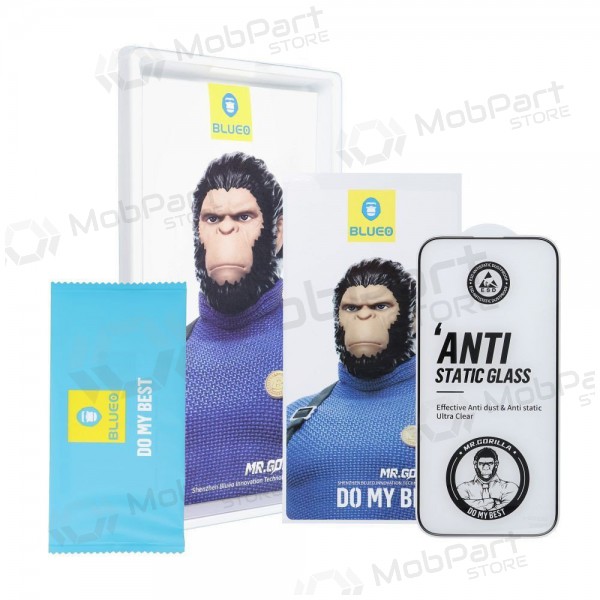 LCD apsauginis stikliukas 5D Mr. Monkey Glass (Strong Lite) Samsung S921 S24 melns