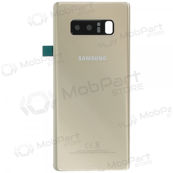 Samsung N950F Galaxy Note 8 aizmugurējais baterijas vāciņš zelta (Maple Gold) (service pack) (oriģināls)