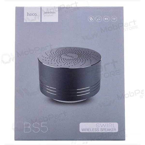 Bluetooth pārnēsājams skaļrunis HOCO BS5 (MicroSD, brīvroku aprīkojums, AUX,FM) (pelēks)