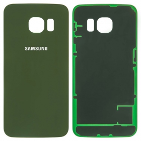Samsung G925F Galaxy S6 Edge aizmugurējais baterijas vāciņš (Green Emerald) (service pack) (oriģināls)