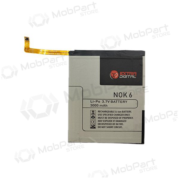 Nokia 6 baterija / akumulators (3000mAh)