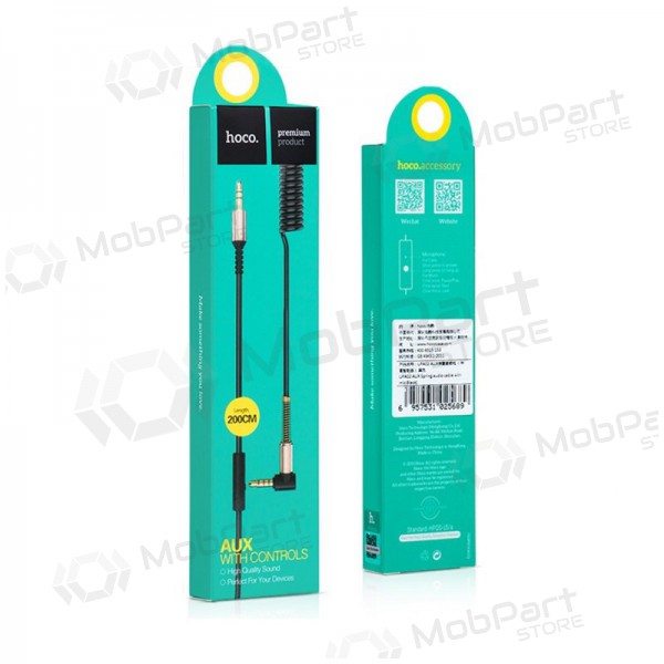 Audio adapteris Hoco UPA02 AUX 3,5mm į 3,5mm (melns) Audio adapteris Hoco UPA02 AUX 3,5mm į 3,5mm (melns)