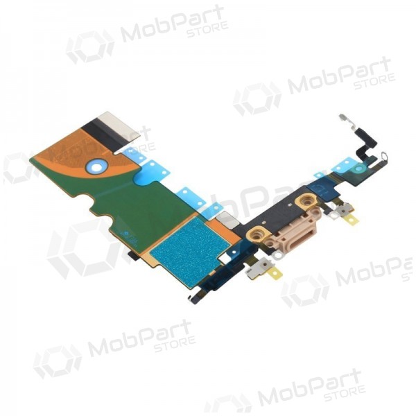 Apple iPhone 8 / SE 2020 uzlādes ligzda un mikrofona šleife (zelta krāsā) (lietots, oriģināls) Apple iPhone 8 / SE 2020 uzlādes ligzda un mikrofona šleife (zelta krāsā) (lietots, oriģināls)