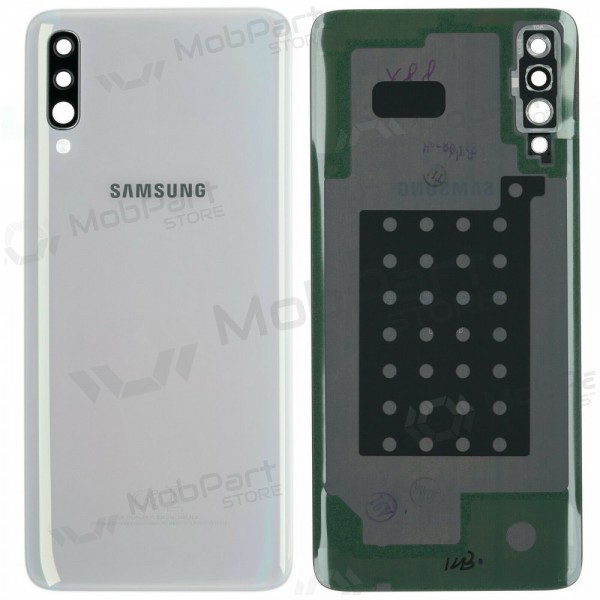 Samsung A705 Galaxy A70 2019 aizmugurējais baterijas vāciņš (balts) (lietots grade C, oriģināls)