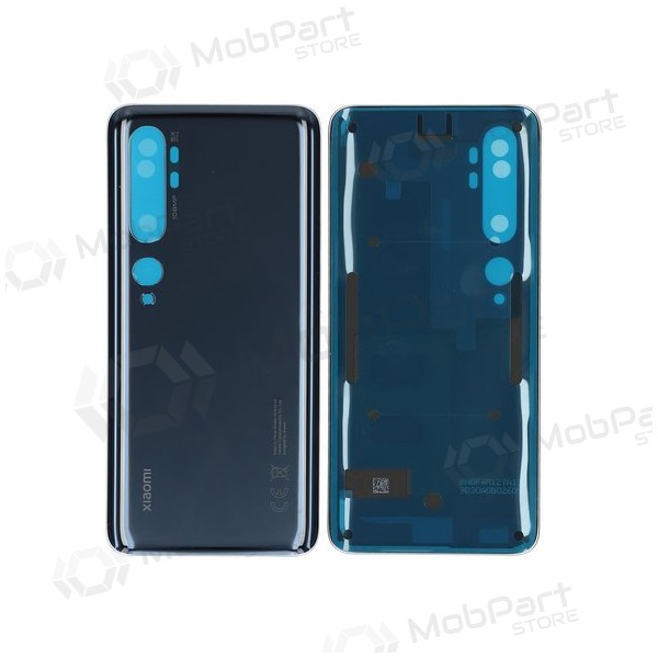 Xiaomi Mi Note 10 aizmugurējais baterijas vāciņš melns (Midnight Black)