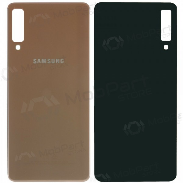 Samsung A750 Galaxy A7 (2018) aizmugurējais baterijas vāciņš (zelta)