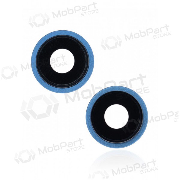 Apple iPhone 13 mini kameras stikliņš (2gab) (zils) (ar rāmīti)
