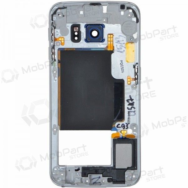 Samsung G925F Galaxy S6 Edge iekšējais korpuss (pelēks / zils) (lietots grade B, oriģināls)