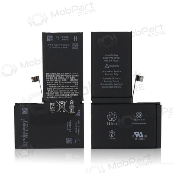Apple iPhone X baterija / akumulators (2716mAh) - Premium Apple iPhone X baterija / akumulators (2716mAh) - Premium