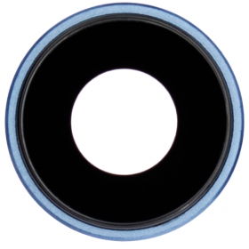Apple iPhone XR kameras stikliņš (zils) (ar rāmīti)