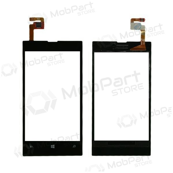 Nokia Lumia 520 / Lumia 525 / Lumia 526 skārienjūtīgais ekrāns / panelis (melns) (bez rāmīša)