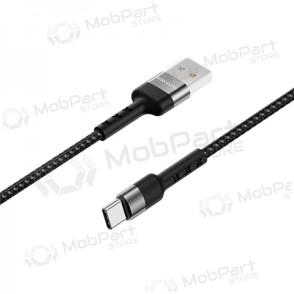 USB kabelis Borofone BX34 Type-C 1.0m (melns)