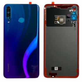 Huawei P30 Lite / P30 Lite New Edition 2020 48MP aizmugurējais baterijas vāciņš (Peacock Blue) (lietots grade A, oriģināls)