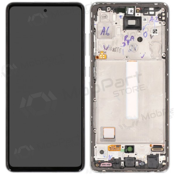 Samsung Galaxy A52 ekrāns (balts) (ar rāmīti) (oriģināls) Samsung Galaxy A52 ekrāns (balts) (ar rāmīti) (oriģināls)
