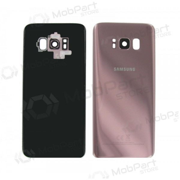 Samsung G955F Galaxy S8 Plus aizmugurējais baterijas vāciņš rozā (rose pink) (lietots grade C, oriģināls)