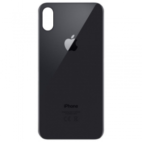 Apple iPhone X aizmugurējais baterijas vāciņš pelēks (space grey) (bigger hole for camera)