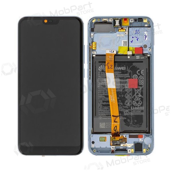 Huawei Honor 10 ekrāns (Glacier Grey) (ar rāmīti un baterija) (service pack) (oriģināls) Huawei Honor 10 ekrāns (Glacier Grey) (ar rāmīti un baterija) (service pack) (oriģināls)