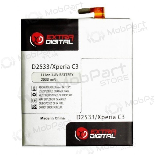 Sony Xperia C3 (D2533, LIS1546ERPC) baterija / akumulators (2500mAh) Sony Xperia C3 (D2533, LIS1546ERPC) baterija / akumulators (2500mAh)