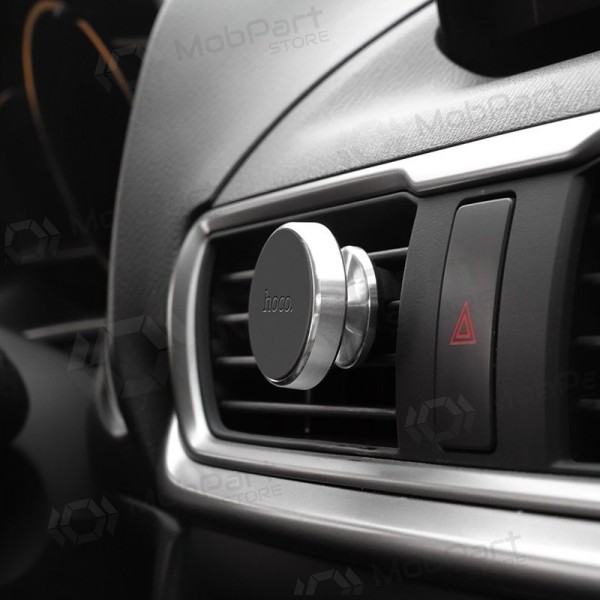 Tālruņa turētājs automobiļiem HOCO CA47 (for using on ventilation grille, magnetic,silver) Tālruņa turētājs automobiļiem HOCO CA47 (for using on ventilation grille, magnetic,silver)