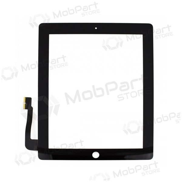 Apple iPad 3 / iPad 4 skārienjūtīgais ekrāns / panelis (melns)