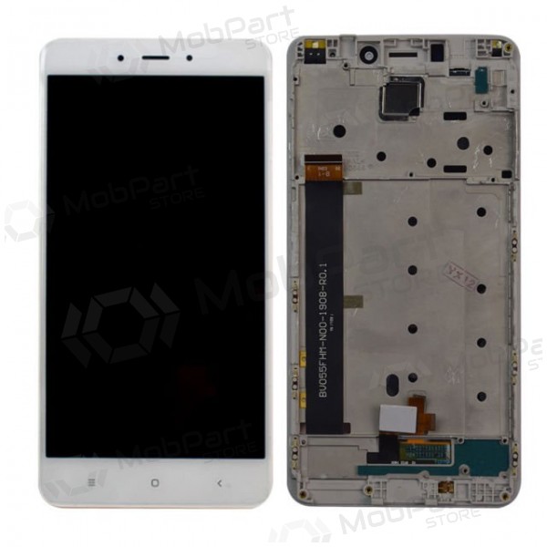 Xiaomi Redmi Note 4 (BV055FHM-N00-1908-R0.1) ekrāns (ar rāmīti) (balts)
