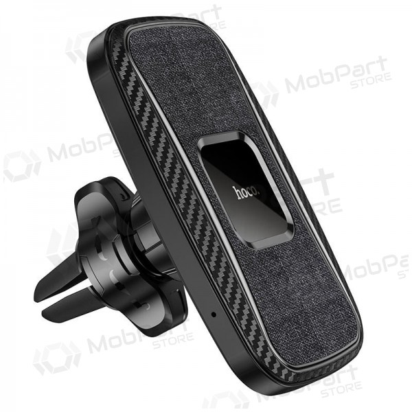 Tālruņa turētājs automobiļiem, Bezvadu lādētājs Hoco CA75 magnetis, melns Tālruņa turētājs automobiļiem, Bezvadu lādētājs Hoco CA75 magnetis, melns