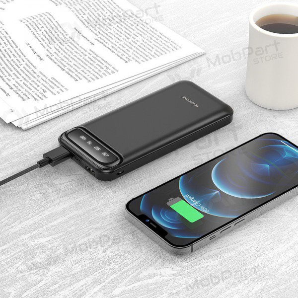 Ārējā baterija Power Bank Borofone BJ14 Type-C microUSB 2*USB (2A) 10000mAh melna Ārējā baterija Power Bank Borofone BJ14 Type-C microUSB 2*USB (2A) 10000mAh melna