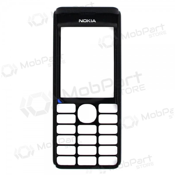 Nokia 206 Front housing (melns)