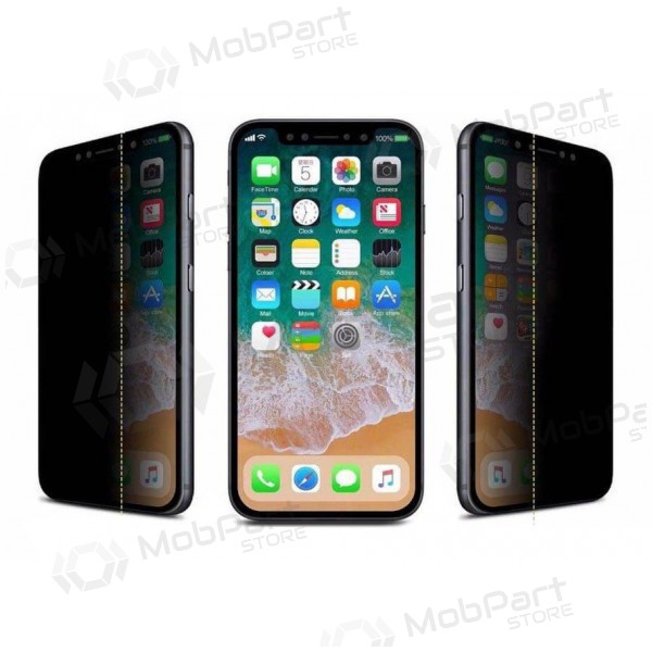 LCD apsauginis stikliukas Full Privacy paredzēts Samsung S936 S25+/S937 S25 Edge melns