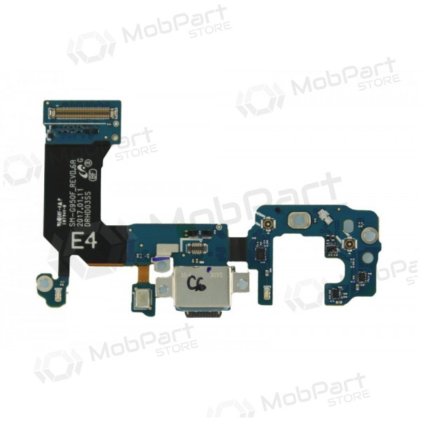 Samsung G950F Galaxy S8 uzlādes ligzda un mikrofona šleife (lietots Grade A, oriģināls) Samsung G950F Galaxy S8 uzlādes ligzda un mikrofona šleife (lietots Grade A, oriģināls)