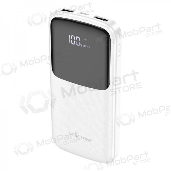 Ārējā baterija Power Bank Borofone BJ17 2xUSB 10000mAh balta